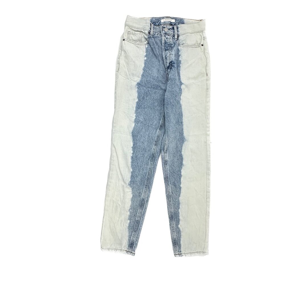 PacSun Ultra High Rise Slim Button Fly Women's size 25 Two Tone Blue Denim Jeans